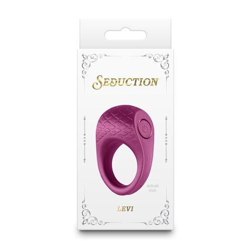 Seduction Levi Cock Ring Metallic Burgundy