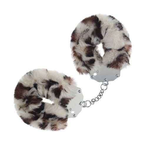 Heavy-Duty Fluffy Cuffs Snow Leopard