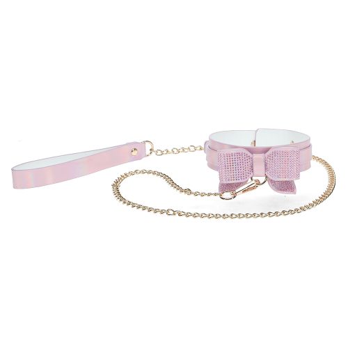 Paris Collection Collar w/Leash Pink