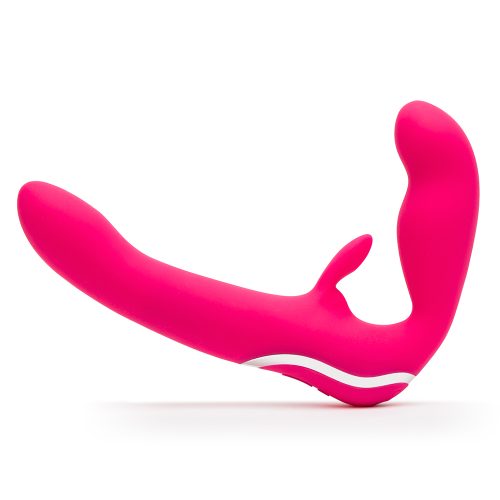 Rechargeable Strapless Strap On Pink